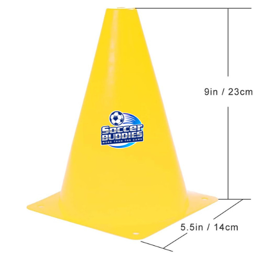 Hat Cones 9" Yellow (Qty 200)